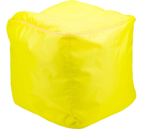 Пуфик DreamBag куб желтый оксфорд 3900801