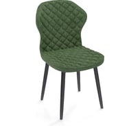 Стул ГЕЛЕОС Император рогожка, зеленый, ножки черные Импер_ТР-зел_ЧН