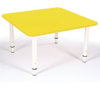 Стол детский ОФИСМАГ "Дошколенок" (ш700 Х г700 Х в400-580 мм), рост 0-3 (85-145 см), пластик желтый, ш/к 45795 530289