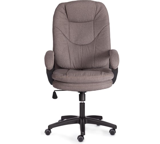 Кресло Tetchair COMFORT LT ткань, рогожка/ мокко, серо-бежевый 24700