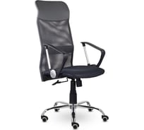 Кресло ОФИСМАГ Ультра, высокая спинка, с подлокотниками, хром, черное, ш/к 80709 533188