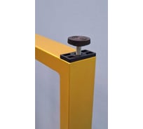 Подстолье для стола Parallax Параллакс, О-образное, Лофт, металлическое, с регулируемыми ножками, 750х350 мм, 40x20, золотое, 1 шт 83GD035031075-PRM