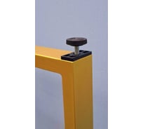 Подстолье для стола Parallax Параллакс, О-образное, Лофт, металлическое, с регулируемыми ножками, 800х550 мм, 40x20, золотое, 1 шт 83GD055051080-PRM