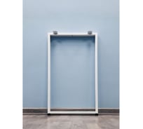 Подстолье для стола Parallax Параллакс, О-образное, Лофт, металлическое, с регулируемыми ножками, 720х350 мм, 40x20, серое, 1 шт 83GR035031072-PRM