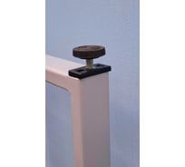 Подстолье для стола Parallax Параллакс, О-образное, Лофт, металлическое, с регулируемыми ножками, 820х350 мм, 40x20, серое, 1 шт 83GR0350310820-PRM