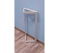 Подстолье-опора для стола Parallax 750 450 40x20, треугольное металлическое барное, серое, Лофт, 1 шт 91GR045025075-TRG