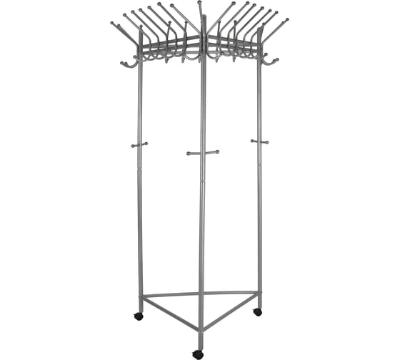 Вешалка напольная на колесах Мебелик Пико 21, металлик П0001414 916 1