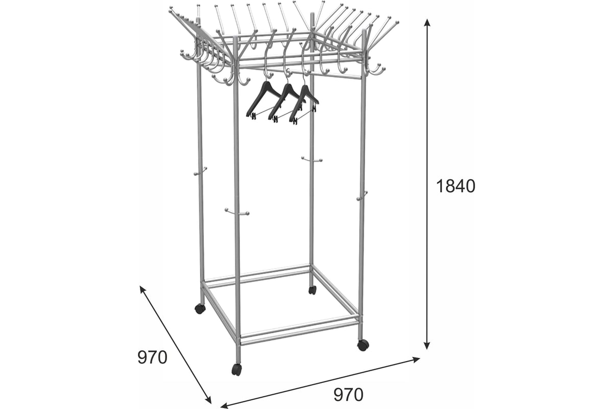 Напольная вешалка для одежды пико 1