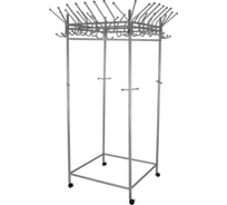 Напольная вешалка Мебелик Пико 23 на колесах металлик П0001416 918