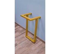 Подстолье устойчивое для стола Parallax Параллакс, металлическое, барное, Лофт, с регулировкой высоты, 750х550 мм, 50x25 мм, золотое 77GD055030075-PRM