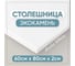 Столешница для кухни и ванны BNV 80х60х2 см, из искусственного камня, белая СТ_800х600х20_бел 4