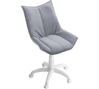 Кресло Фабрикант Осло G Ткань, Velur, v 12(серый), г/п 140, пиастра WH, PL 600, ролик белый 4600812039821