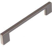 Ручка-скоба Стройбат 128 прямая, алюминий, графит глянец, коробка 500 шт 418258