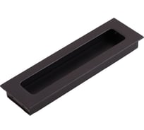 Ручка врезная Стройбат 128 алюминий матовый черный коробка 400 шт 418026