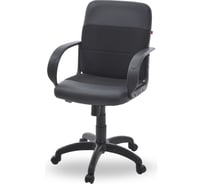 Кресло Фабрикант Чери В Кожа иск DO №350 черный Ткань Мебельная ТК-1 черный ТГ PL 600 PL ролик ст 4610018464945