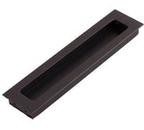 Врезная ручка Стройбат 160 алюминий матовый черный, коробка (250 шт) 418027