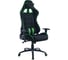 Игровое кресло Helmi HL-G08 Target ткань черная/зеленая, 2 подушки 306179 1
