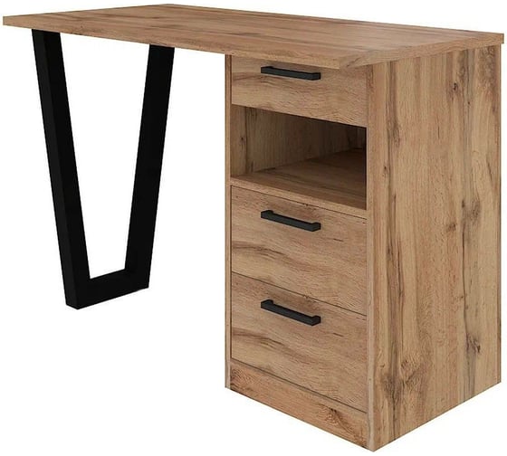 Письменный стол Desk Question лофт DQ 1100*550 Work Loft дуб табачный 10129