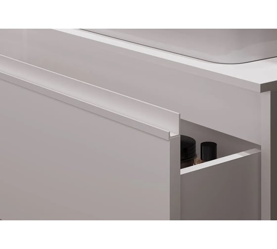 Врезная ручка GTV FIRM L L-3,5 м, белый PA-FIRM-L3500-10
