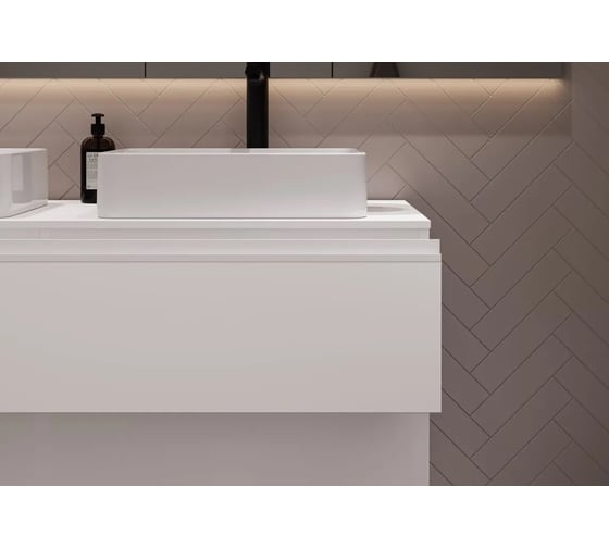 Врезная ручка GTV FIRM L L-3,5 м, белый PA-FIRM-L3500-10