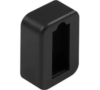Крепление для прямоугольной штанги GTV с заглушкой, черное WG-RDRP-20M