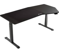 Стол компьютерный Eureka с электроприводом уникальной формы 178x74 ERK-EDI-HTG-SW Heptagon, копченое дерево ERK-EDI-HTG-SW-1-V1-US