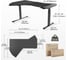 Стол компьютерный с электроприводом Eureka Fan shaped, 178x117, черный ERK-EDI-FS-MSW 8