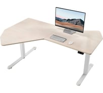 Стол компьютерный Eureka с электроприводом 178x117 Fan shaped, клен ERK-EDI-FS-MW