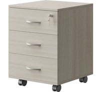 Тумба выкатная с замком Альянс мебель ХИТ 434x454x587 К-5 Ясень шимо светлый