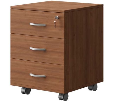 Тумба выкатная с замком Альянс мебель ХИТ 434x454x587 К-5 Орех гварнери