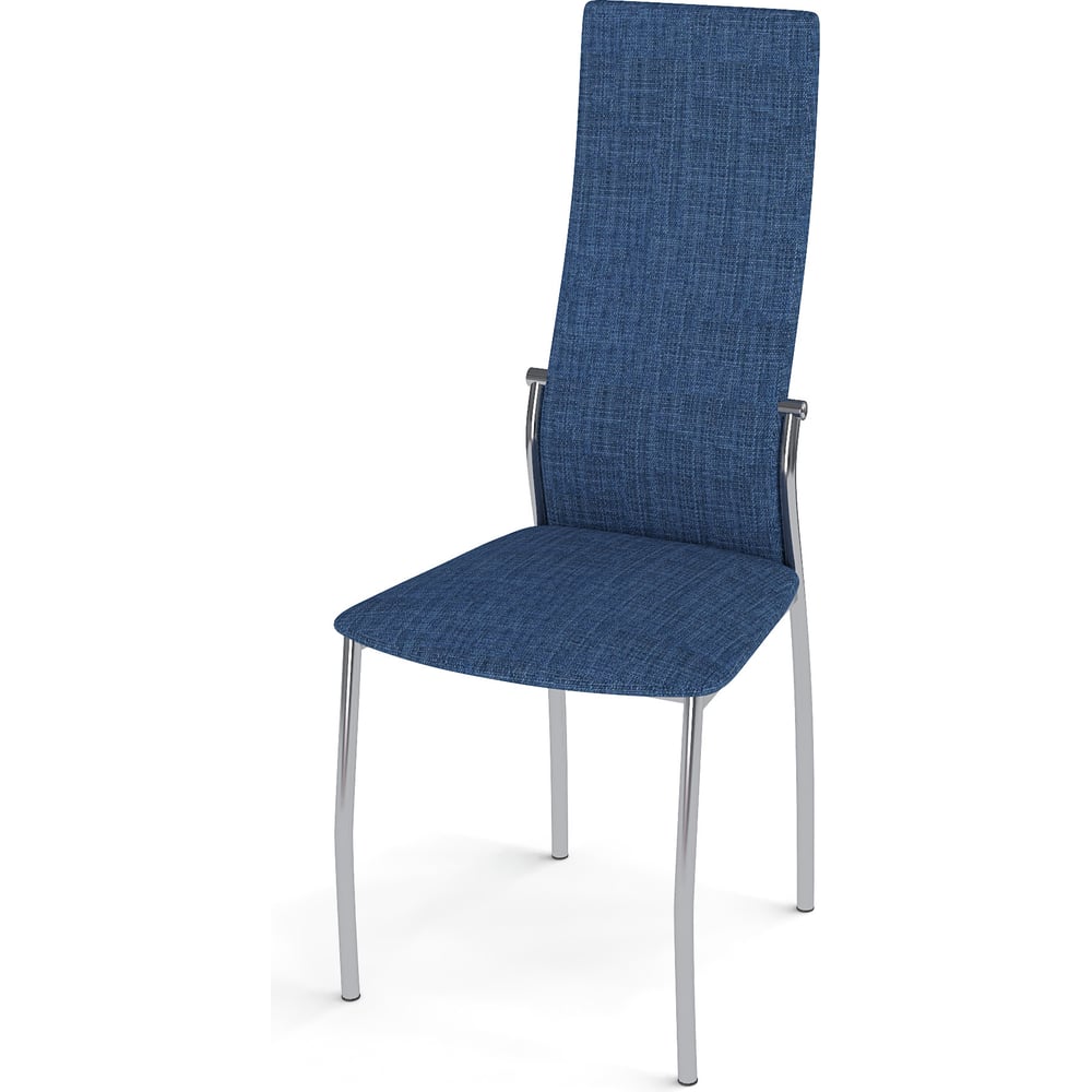 Стул ГЕЛЕОС Персона рогожка, синий, ножки хром Персона-син-ХН ...