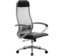 Кресло МЕТТА 4 подлокотники 101, основание 004, серый/серый z310029446