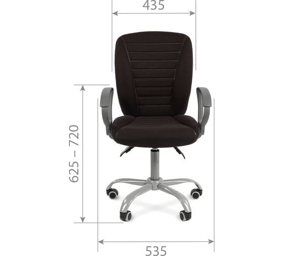 Компьютерное кресло CHAIRMAN 9801 Эрго 10-356 черный 00-07015597