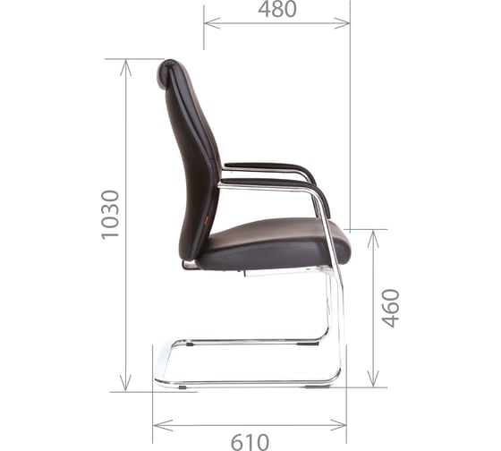 Конференц-кресло CHAIRMAN VISTA V экопремиум, черный 00-07023913