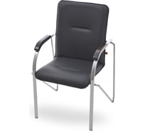 Стул Фабрикант Самба BOX4 искусственная кожа, DO, №350 черный, орех 1031, AL 4610018464785