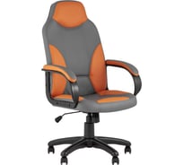 Игровое компьютерное кресло Стул Груп Кронос экокожа серый/оранжевый fb-kronos-orange