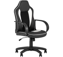 Игровое компьютерное кресло Стул Груп Кратос экокожа черный/белый fb-kratos-white