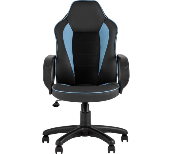 Игровое компьютерное кресло Стул Груп Кратос экокожа черный/синий fb-kratos-blue