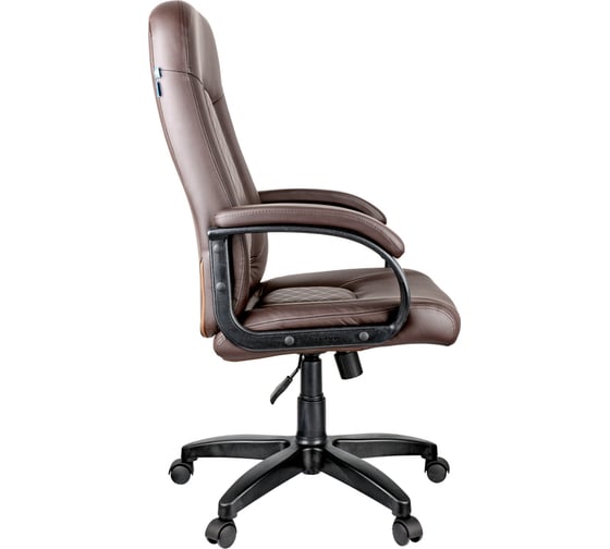 Кресло руководителя Helmi HL-E29 Brilliance, экокожа коричневая, мягкий подлокотник 279847