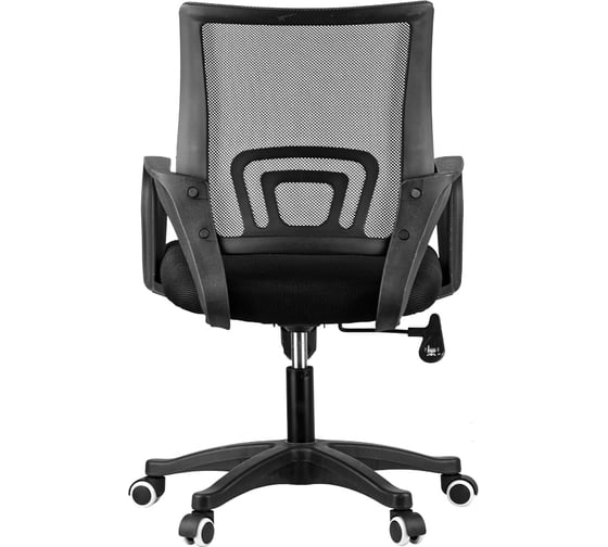 Кресло оператора OfficeSpace SP-M96, ткань, спинка сетка черная/сиденье TW черная 278594