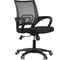 Кресло оператора OfficeSpace SP-M96, ткань, спинка сетка черная/сиденье TW черная 278594 1