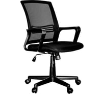 Кресло оператора Helmi HL-M07 Comfort ткань, спинка сетка черная/сиденье TW черная 306211