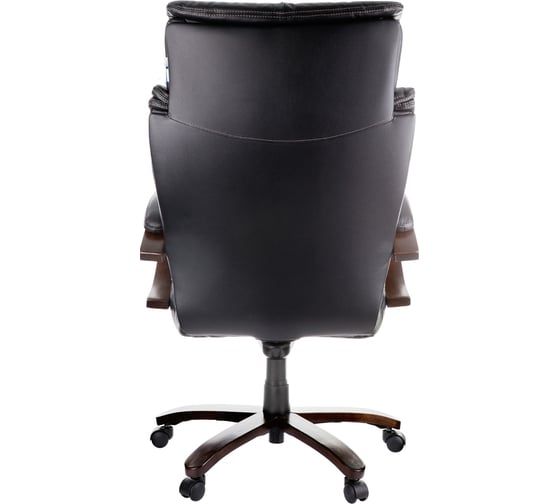Кресло руководителя Helmi HL-W01 Invincible кожа черная, мультиблок, дерево 282344