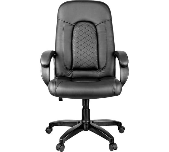 Кресло руководителя Helmi HL-E29 Brilliance, экокожа черная, мягкий подлокотник 279846