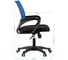 Кресло оператора OfficeSpace SP-M96, ткань, спинка сетка синяя/сиденье TW черная 278595 9
