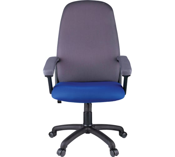 Кресло руководителя Helmi HL-E79 Elegant, ткань TW синяя/серая 277898