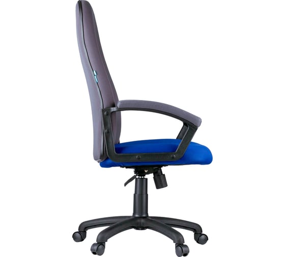 Кресло руководителя Helmi HL-E79 Elegant, ткань TW синяя/серая 277898