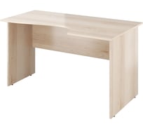 Стол Монолит Канцлер криволинейный правый (1380x800/650x750) Бук артизан перламутровый39 КЦ05.39