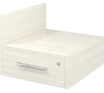 Тумба Монолит Канцлер подвесная 1 ящик (402x404x340) Скандинавское дерево белое38 КЦ11.38