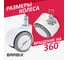 Колеса (ролики) для кресла BRABIX прорезиненные, SLIM, КОМПЛЕКТ 5 шт, шток d11 мм, белые, 533086 3